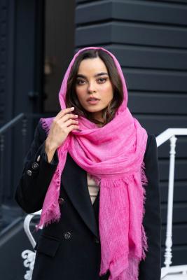 شال سنگشور ساده حاشیه ریش