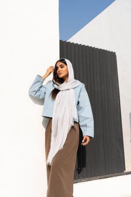 شال ساده 4طرف ریش اسلب