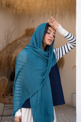 شال ساده 4طرف ریش اسلب