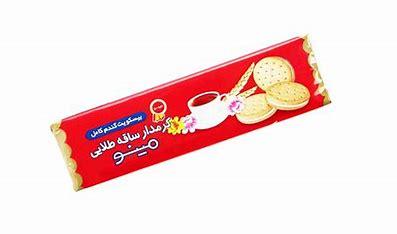 بیسکوییت ساقه طلایی کرمدار مینو 48 عددی