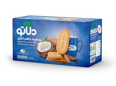 بیسکوییت نارگیلی با تزیین شکر