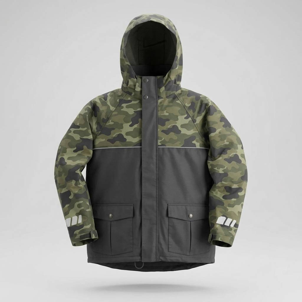 کاپشن / بادگیر ضدآب طرح چریکی - Camo