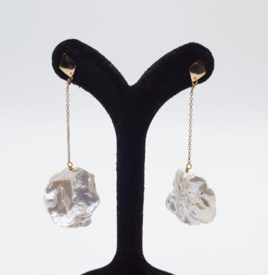 گوشواره مروارید باروک کد 674