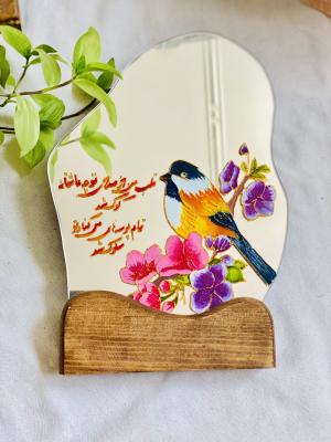 آینه دفرمه گل مرغ
